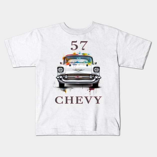 57 Chevy Kids T-Shirt by Urban Archeology Shop Gallery